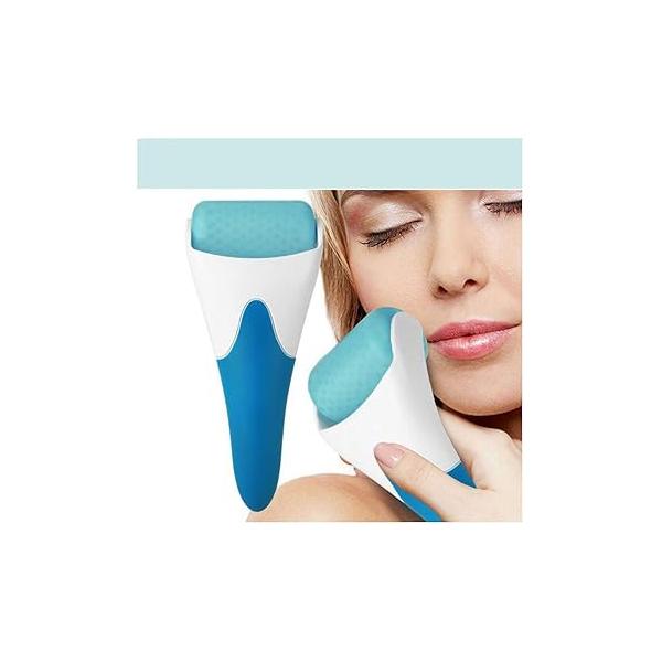1 Pieces Ice Roller for Face and Eyes Puffiness Relief Cooling Skin Massager Migraine Pain Minor Injury Care Pores (1 Roller)