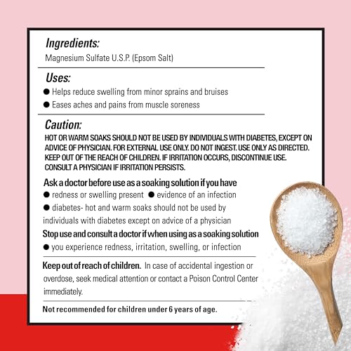 Dr Teal's Pure Epsom Salt Bulk Magnesium Sulfate USP, Fragrance Free, 19 lbs