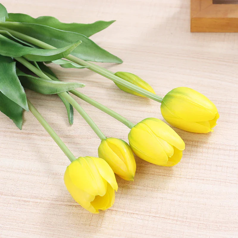 5PCS Real Touch Artificial Tulip Flowers