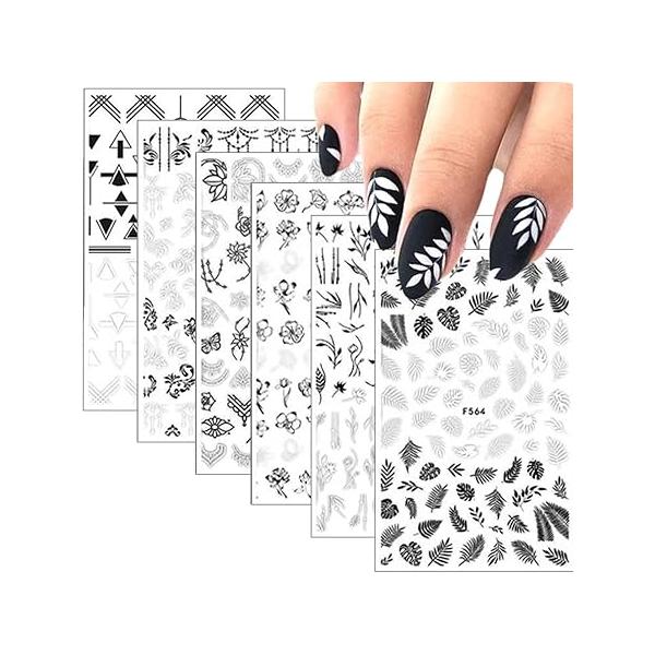 10 Sheets Aurora Nail Art Stickers 3D Pegatinas Uñas Holographic Laser Heart Star Moon Flame Decals Self Adhesive Supplies DIY Design Decoration